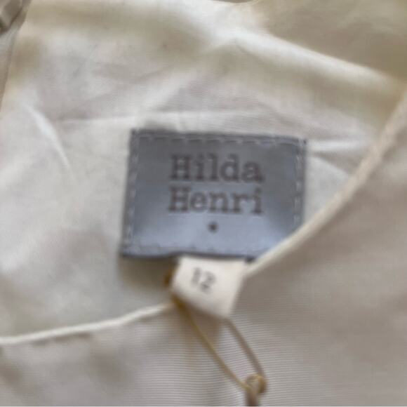 Hilda Henry Zelda ecru alphabet dress size 12 NWT - Picture 8 of 10